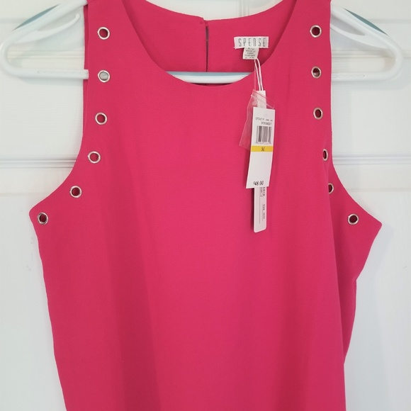 Spense Sleeveless Blouse NWT Medium Pink Stretch - Picture 3 of 6